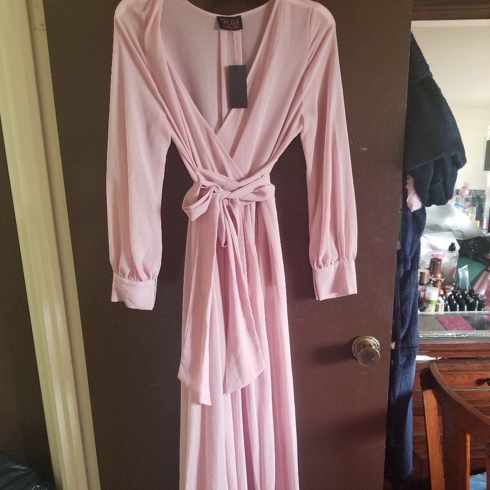 Maxi sheer dress with shorts
